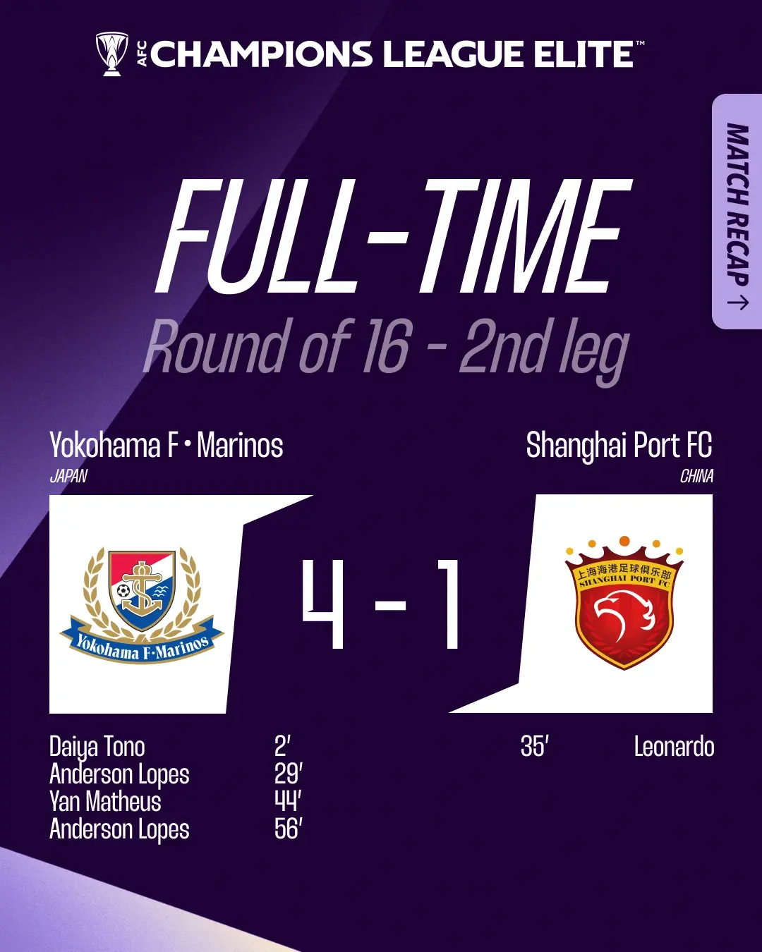 外援双响亚冠，带领球队晋级淘汰赛